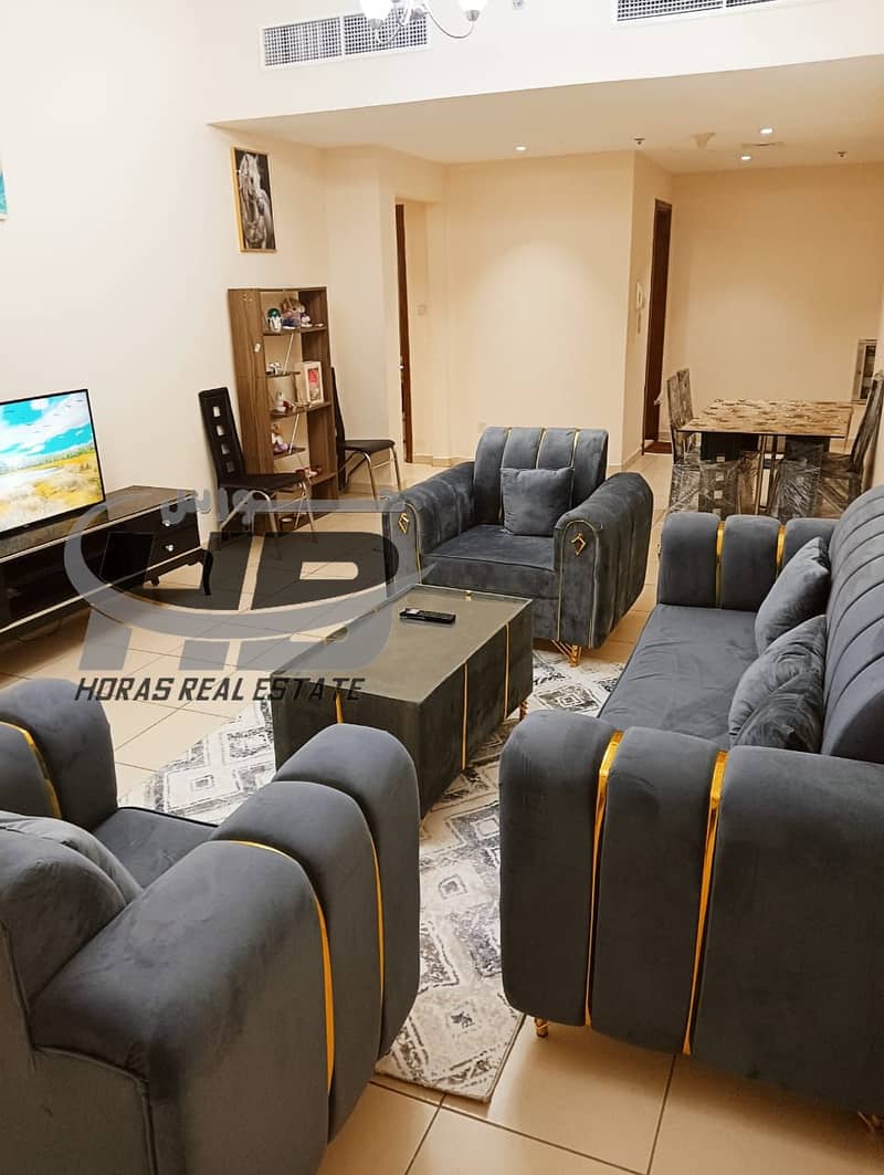 Furnished OneBedroom Apartment with Hall for Monthly Rent in Ajman