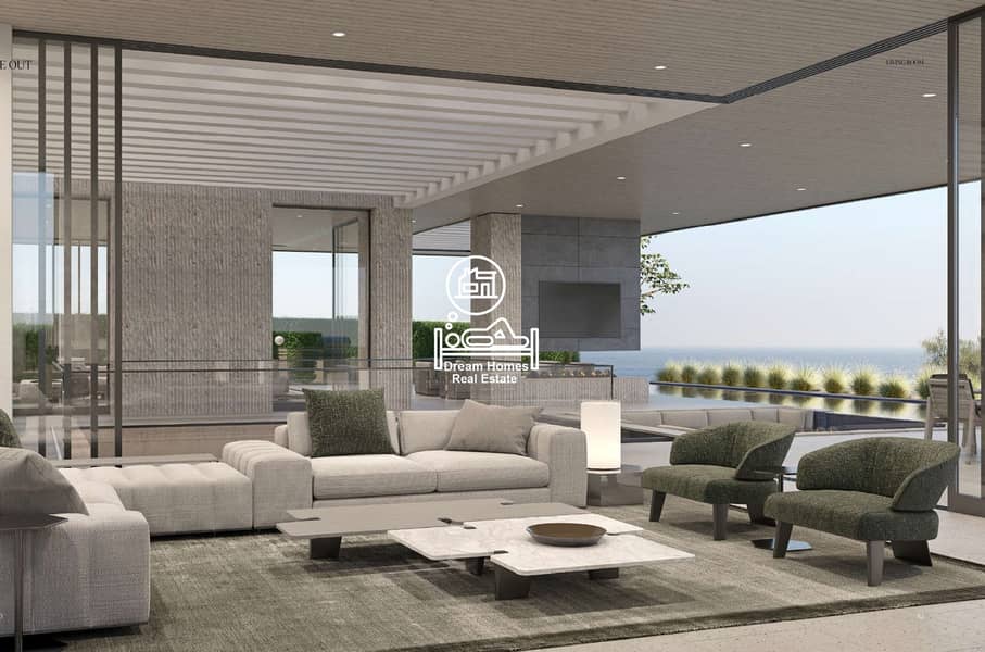 Brand new VIP modern style villa with sea view for sale in Rabdan