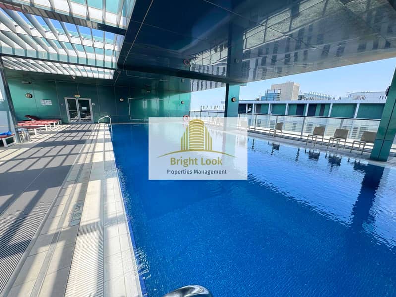 Amazing 2bhk with gym pol parking 80k yearly located Al rawdah Abu