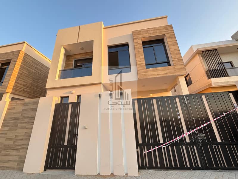 Freehold in Al Zahya, a luxurious modern villa with modern designs, for