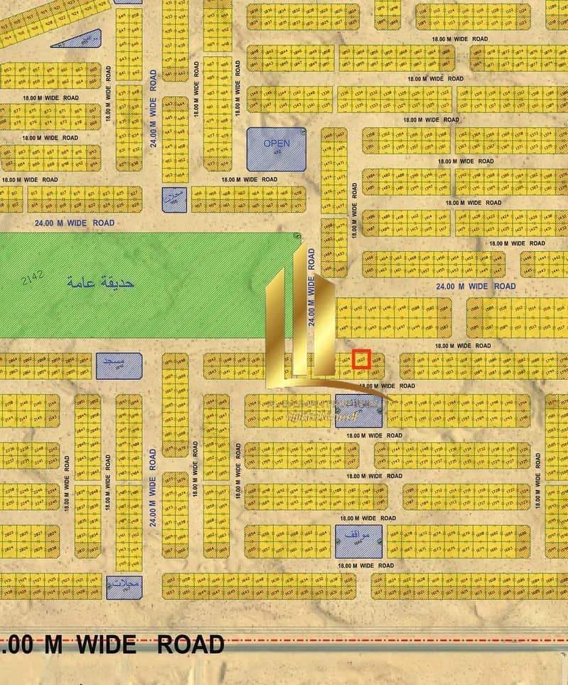 Residential land for sale in Sharjah Al Hammer Project