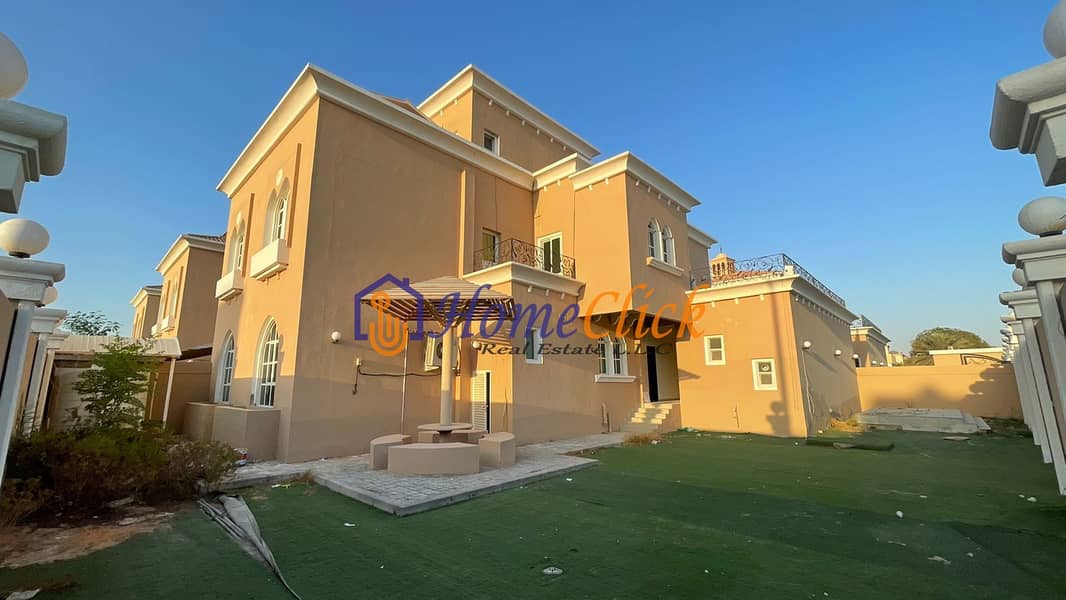 Luxurious 6 bed compound villa for rent in khalifa city