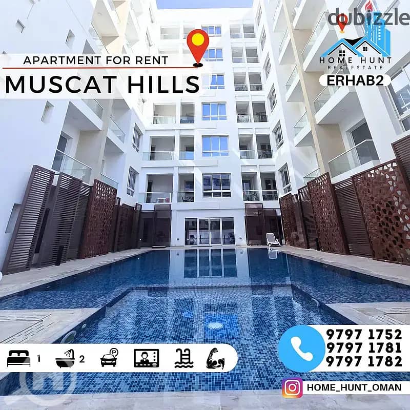MUSCAT HILLS SPACIOUS 1BHK APARTMENT FOR RENT Bayut.om