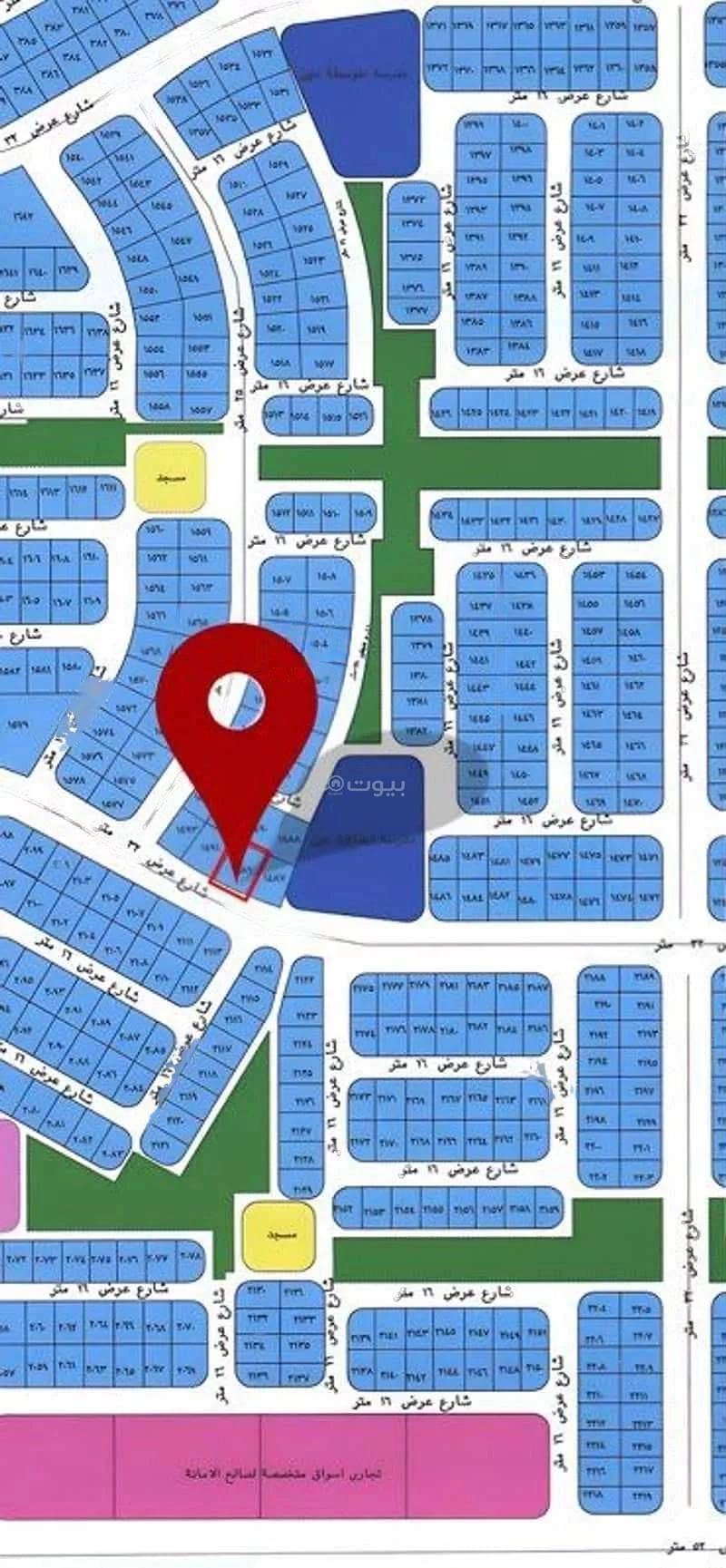 Residential land in Al Jazeera Scheme, North Jeddah at 570,000 2