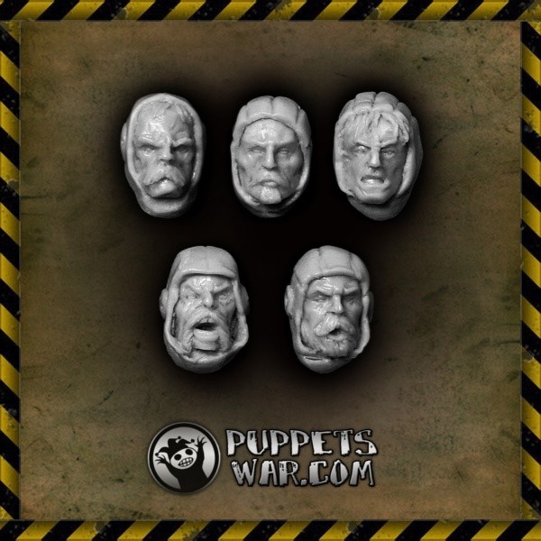 Cosmonaut Heads from Puppets War OnTableTop Home of Beasts of War
