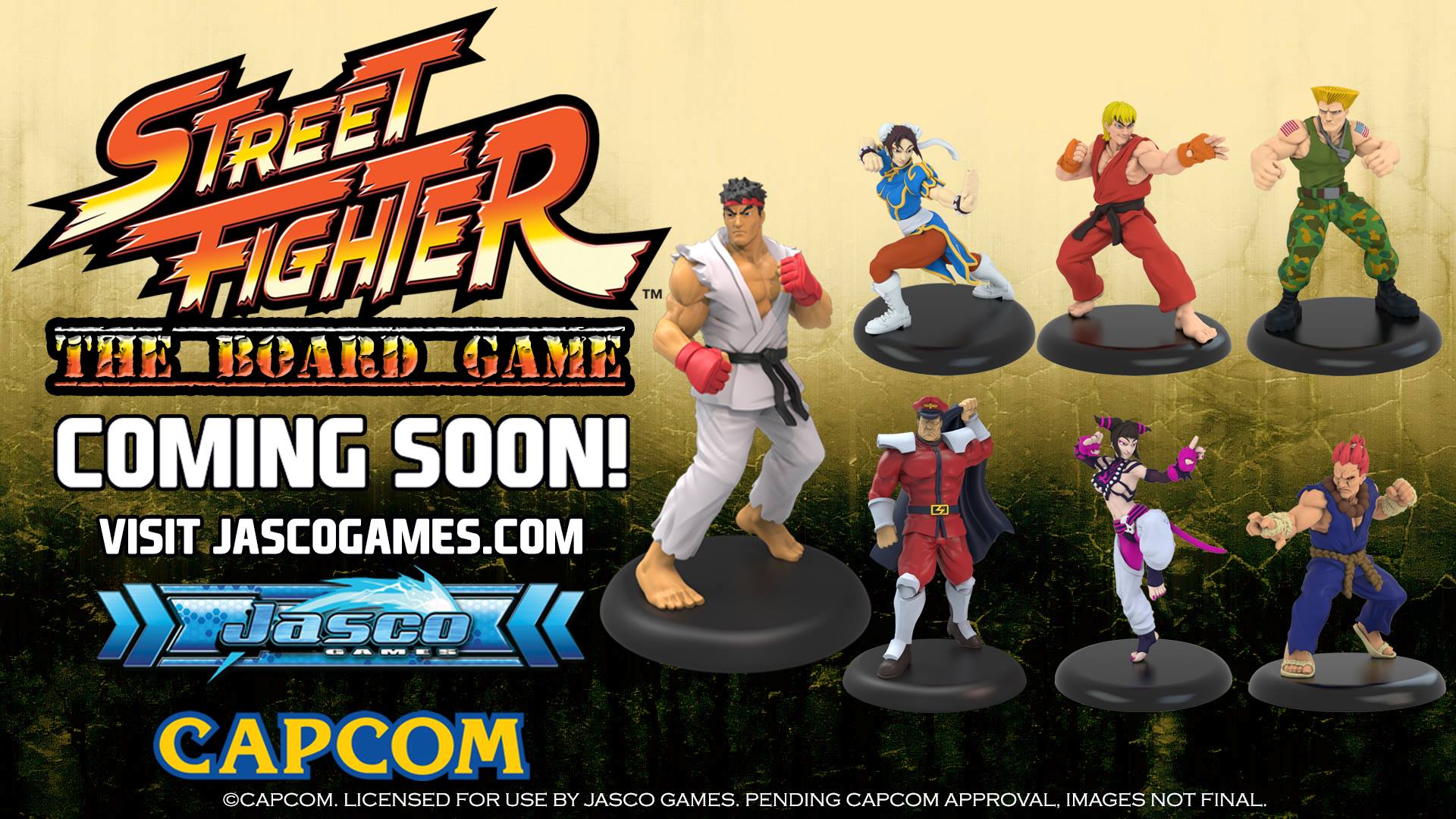 Jasco Show Off Street Fighter Miniatures For New Board Game