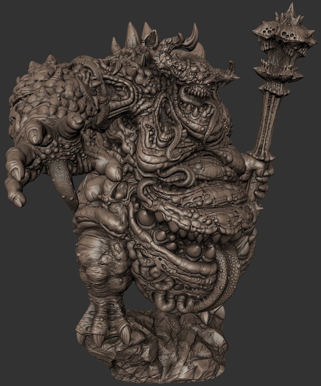 Creature Caster Preview The Writhing Glutton Demon OnTableTop Home of Beasts of War