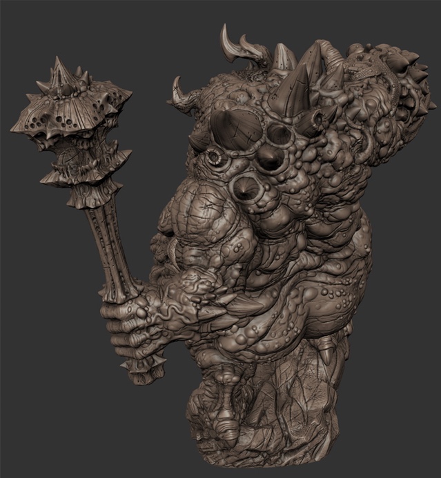 Creature Caster Preview The Writhing Glutton Demon OnTableTop Home of Beasts of War