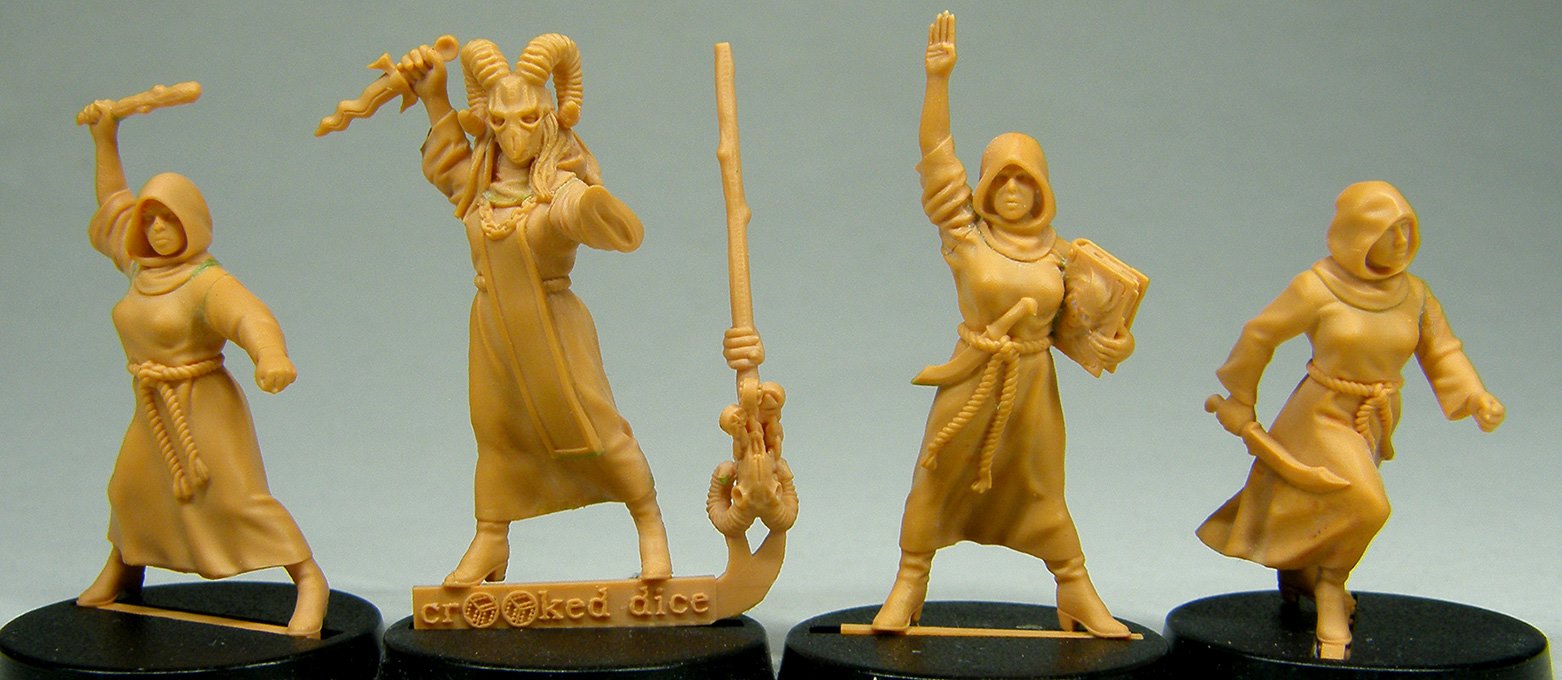 Female Cultist Miniatures Come To Life From Crooked Dice OnTableTop