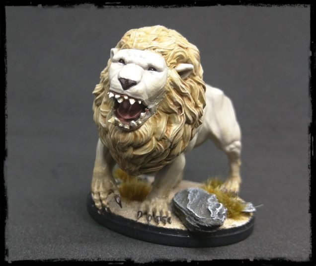 White Lion OnTableTop Home of Beasts of War