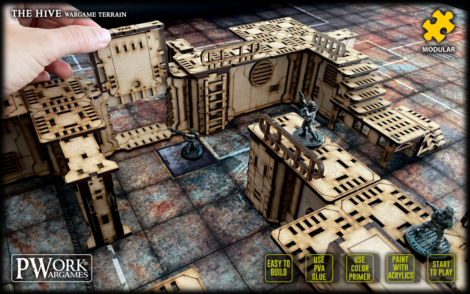 Battle It Out In PWork Wargames New Modular Hive Terrain OnTableTop