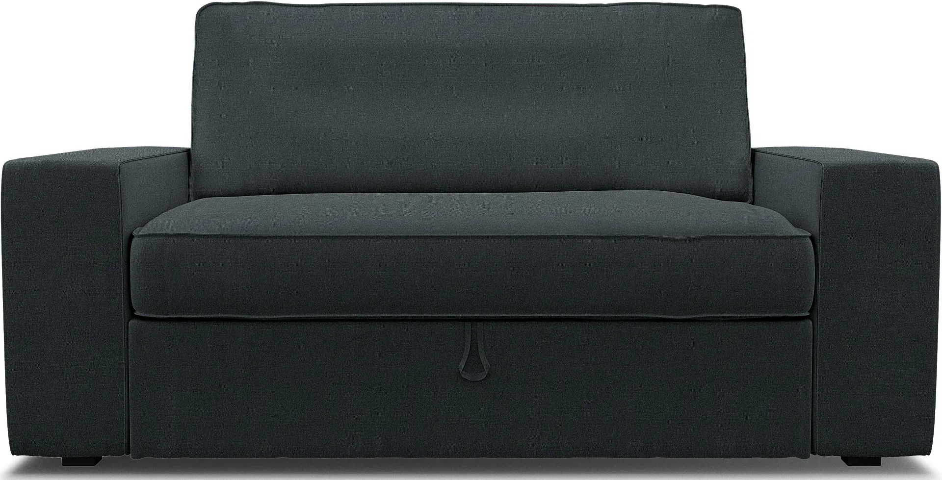 Ikea Vilasund 2 Seater Sofa Bed Cover, Graphite Grey, Linen Bemz