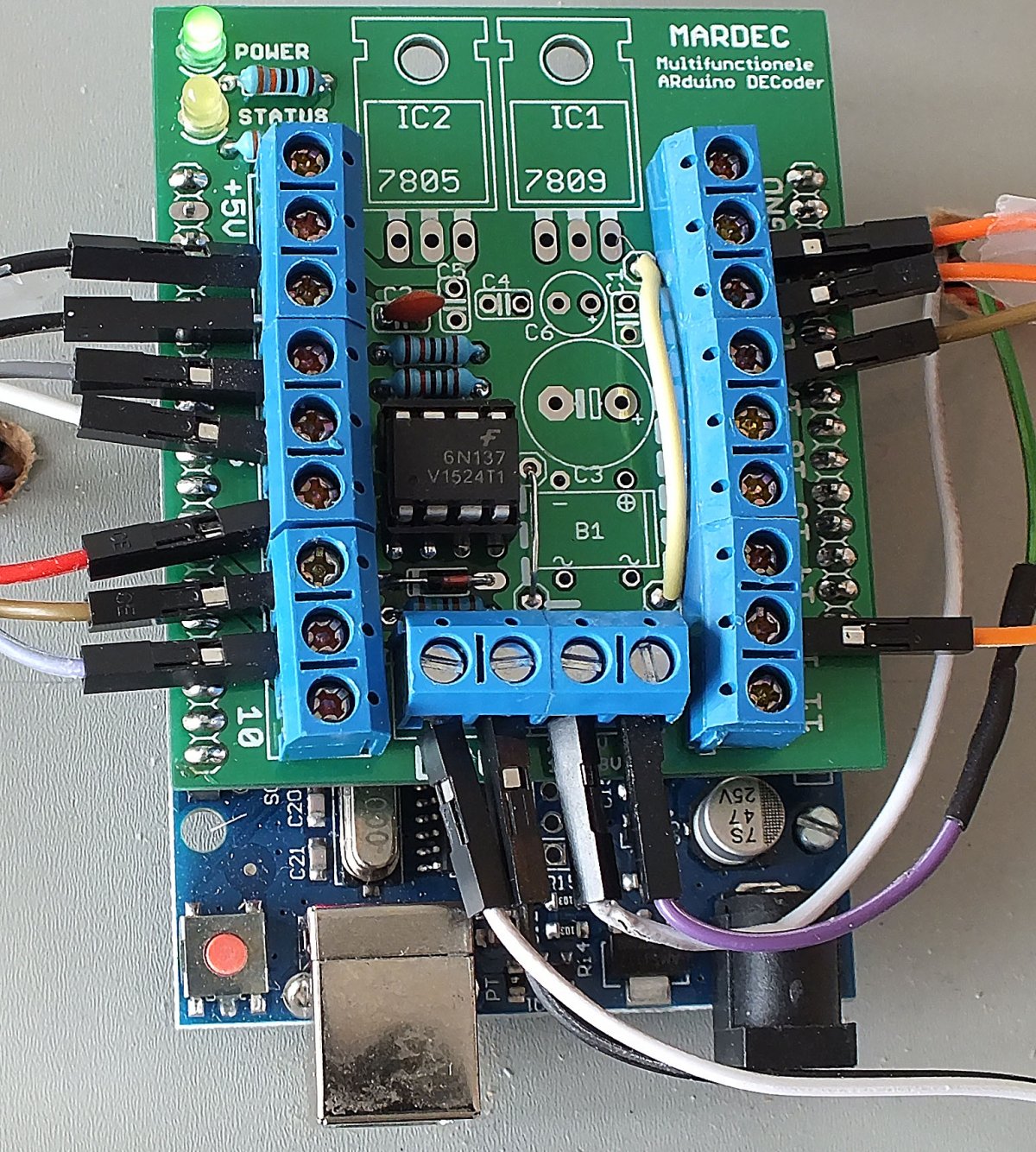 MARDEC, de Multifunctionele ARduino dcc DECoder.