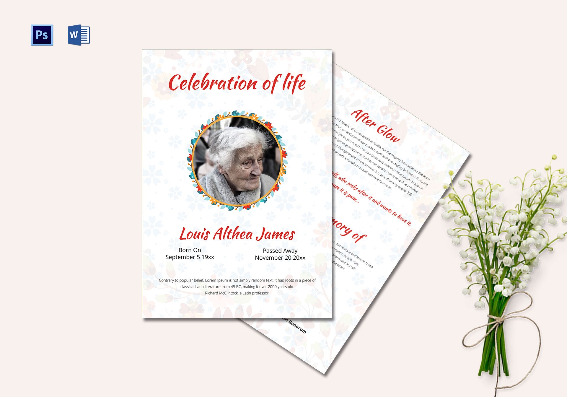 Creative Funeral Program Templates