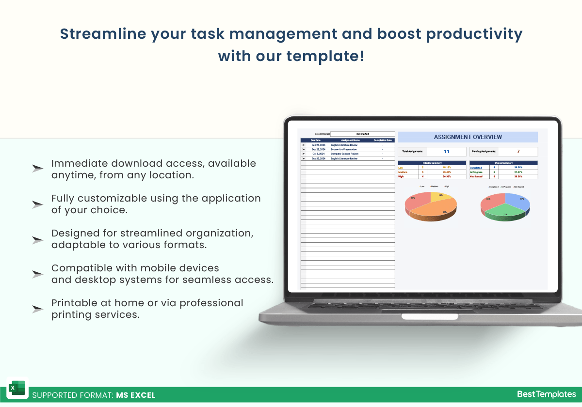 Assignment Checklist Excel Template Best Templates