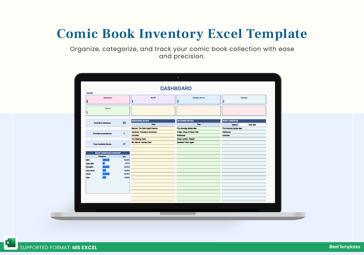 Comic Book Inventory Excel Template Best Templates