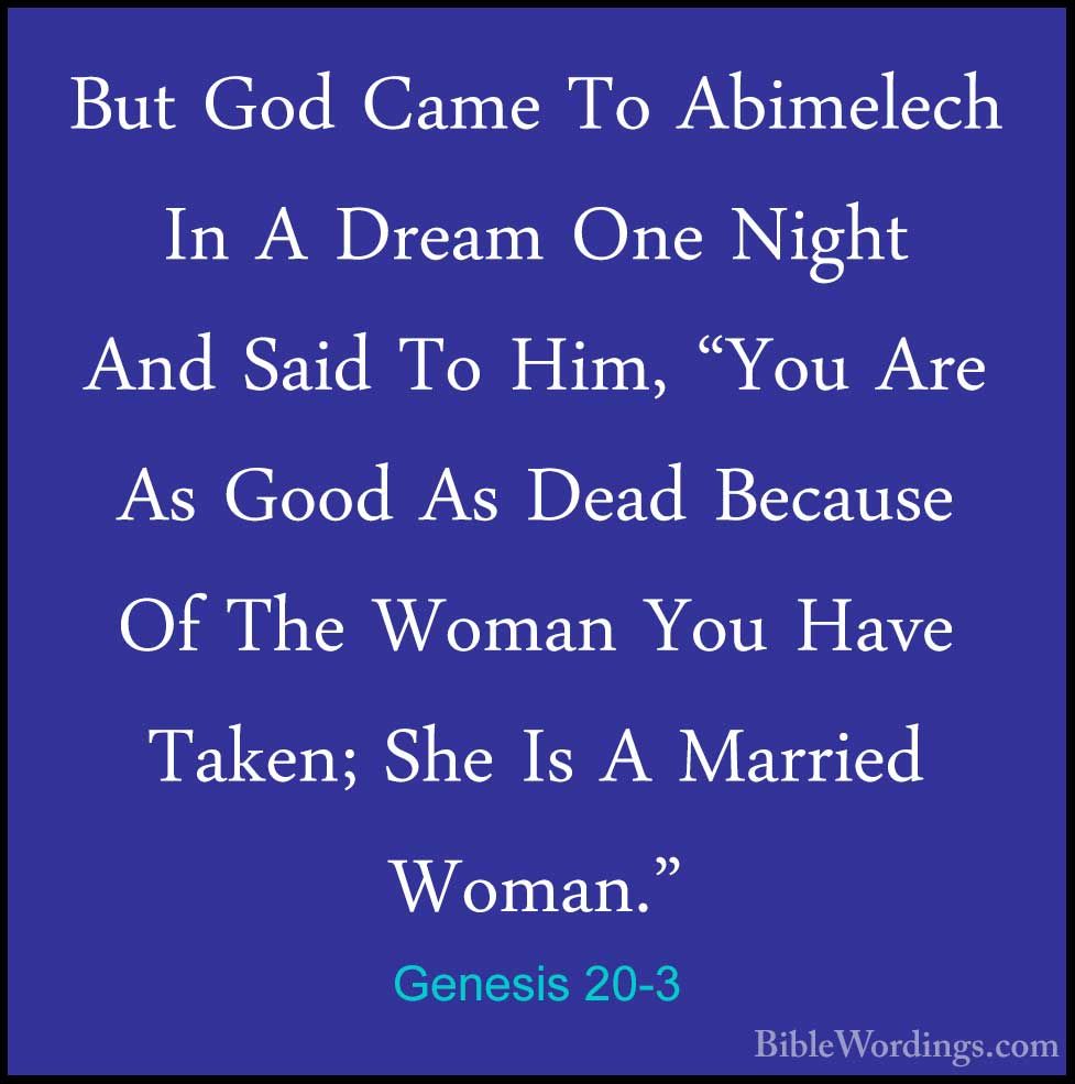 Genesis 20 Holy Bible English