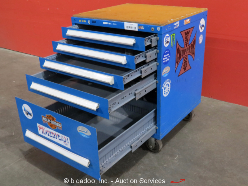 Stanley Vidmar 5Drawer Drawer Tool Shop Equipment Storage Box