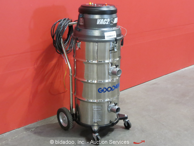 2013 Goodway VAC2AHEPA Industrial Wet Dry Shop Vac Vacuum 230 Volt
