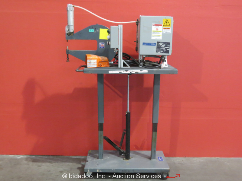 Atlantic Air Tool C120B Portable Pneumatic Bench Rivet Squeezer Allen Bradley eBay