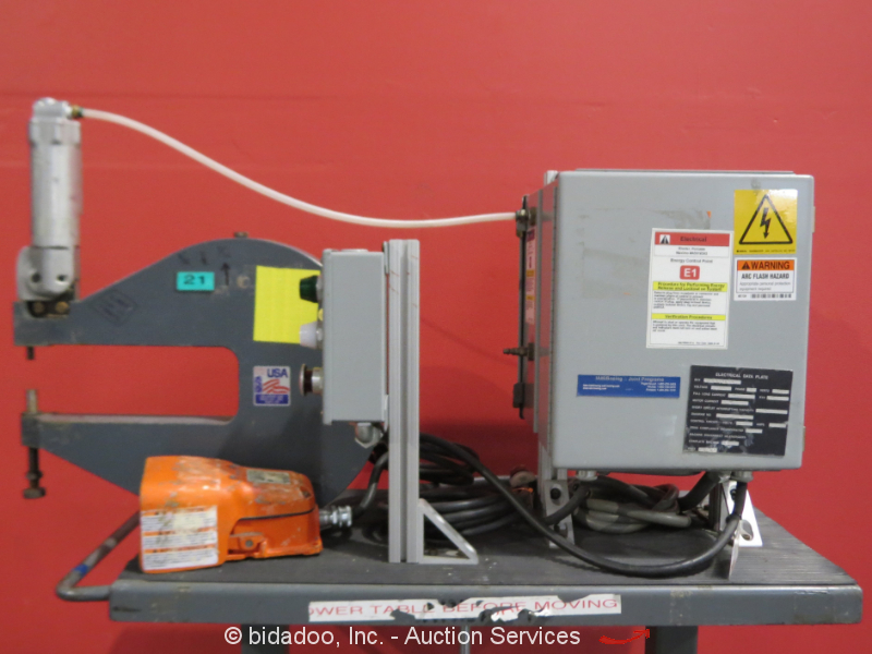 Atlantic Air Tool C120B Portable Pneumatic Bench Rivet Squeezer Allen Bradley eBay