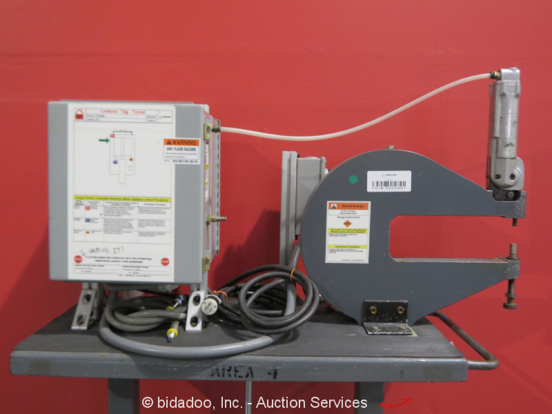 Atlantic Air Tool C120B Portable Pneumatic Bench Rivet Squeezer Allen Bradley eBay