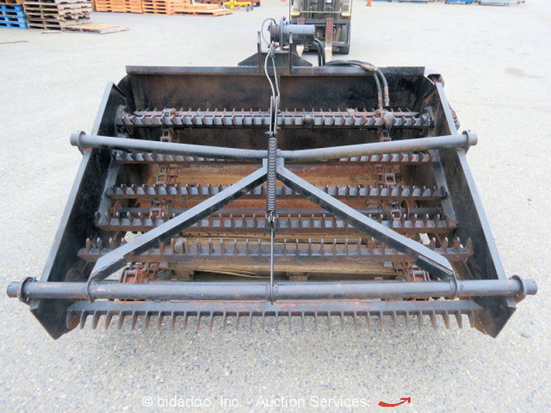 RockHound 60" Landscape Rake Rock Box 3 Point Hitch Agricultural