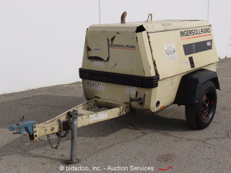 Ingersoll Rand P185JD 185 CFM Towable Air Compressor John Deere Diesel