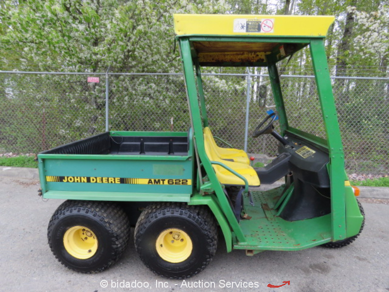 John Deere AMT622 Utility Cart Car w/Hydraulic Dump Bed Gas Powered 5