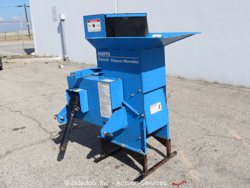 Harper Goossen Chipper Shredder 5" Wood Brush PTO 3Point Hitch Mount