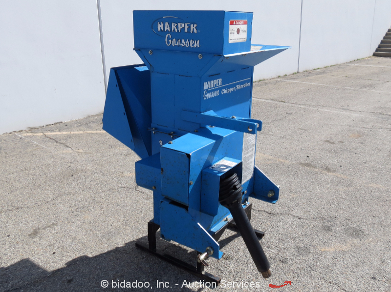 Harper Goossen Chipper Shredder 5" Wood Brush PTO 3Point Hitch Mount