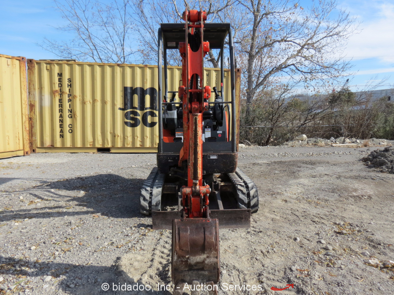 2012 Kubota KX413 Mini KX413V Hydraulic Excavator Rubber Ext Tracks Aux eBay