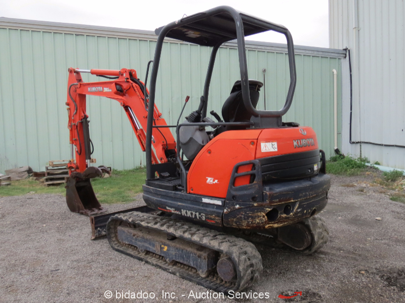 2009 Kubota KX713S Mini Excavator Rubber Tracks Backhoe Hydraulic Thumb