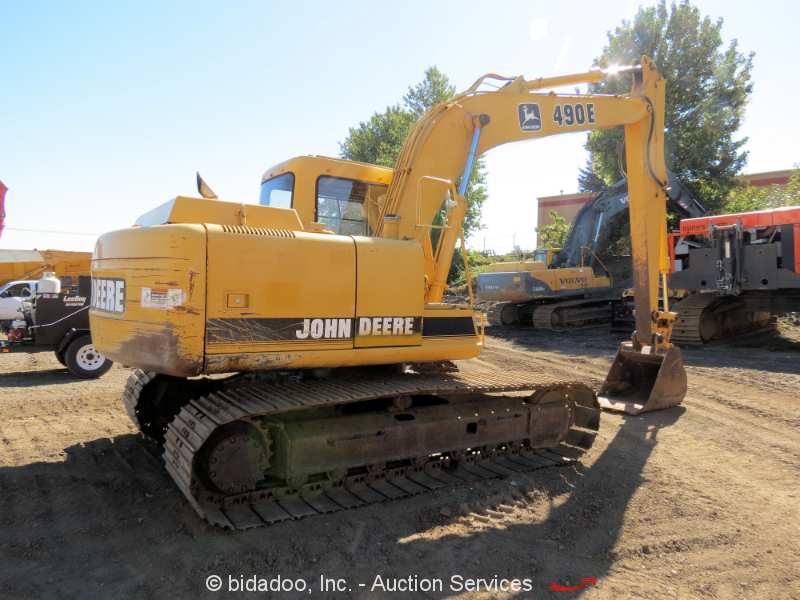 John Deere 490E Hydraulic Excavator 4045T Turbo Diesel Heated Cab 32