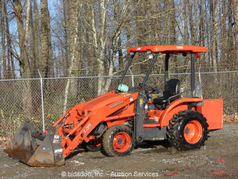 2006 Kubota L39 4x4 Loader Utility Ag Tractor PTO 4in1 Bucket Aux