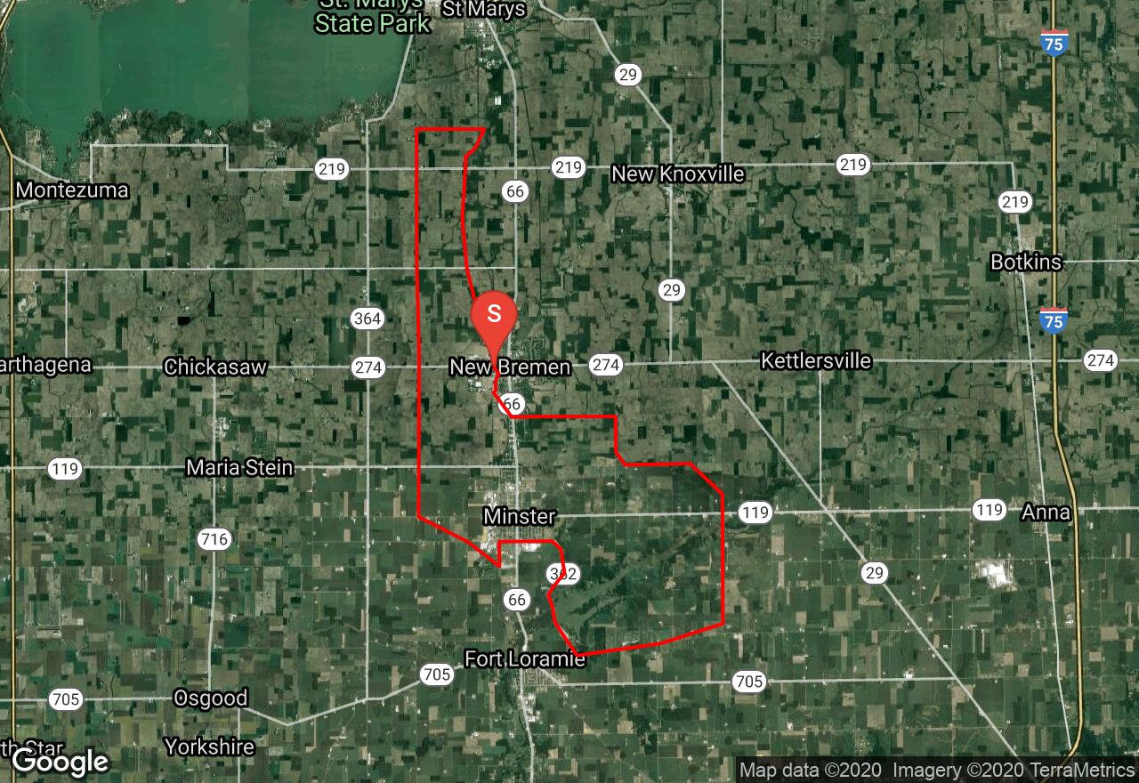 New Bremen Ohio Map
