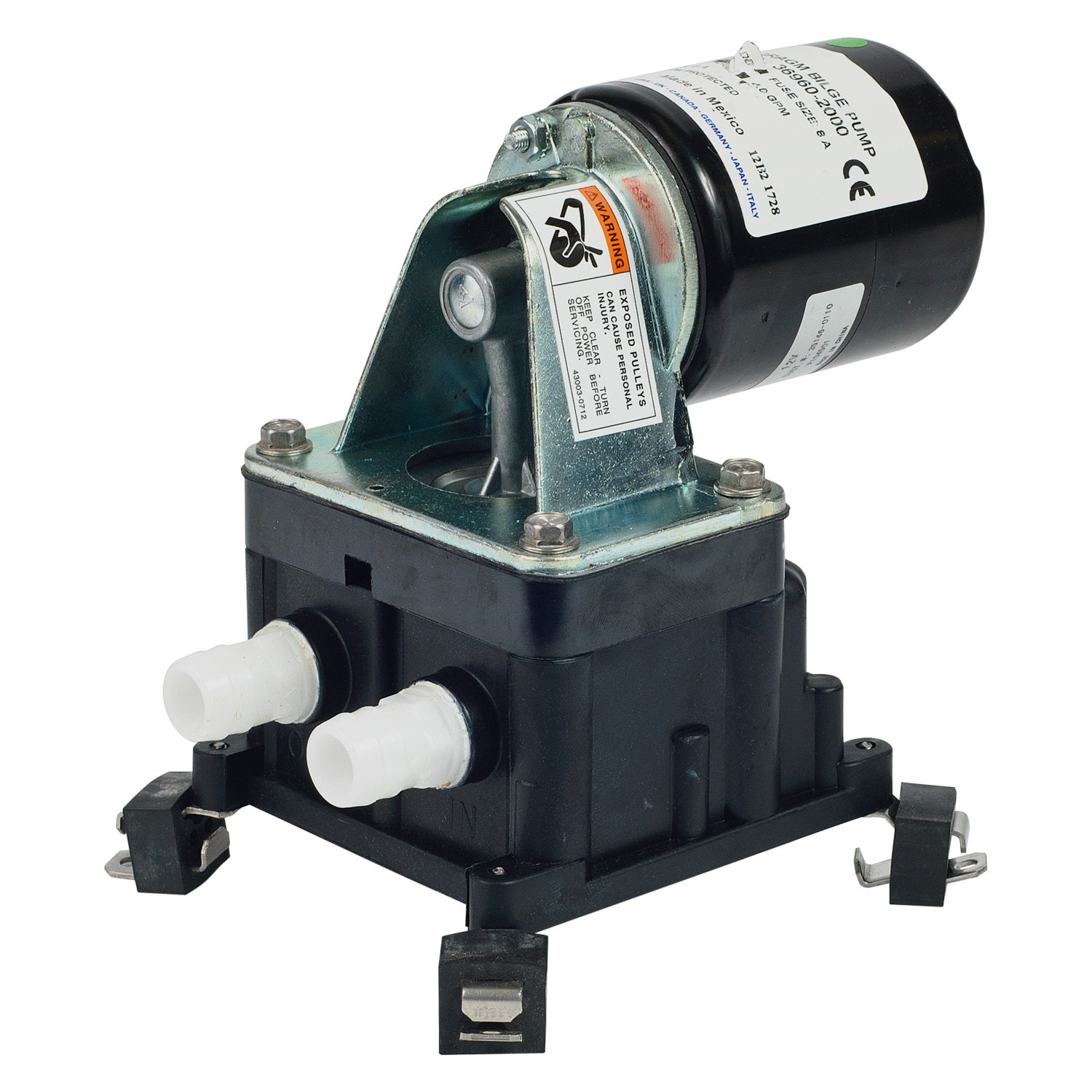 Jabsco® 369602000 12V 4 GPM Light Duty Diaphragm Bilge Pump