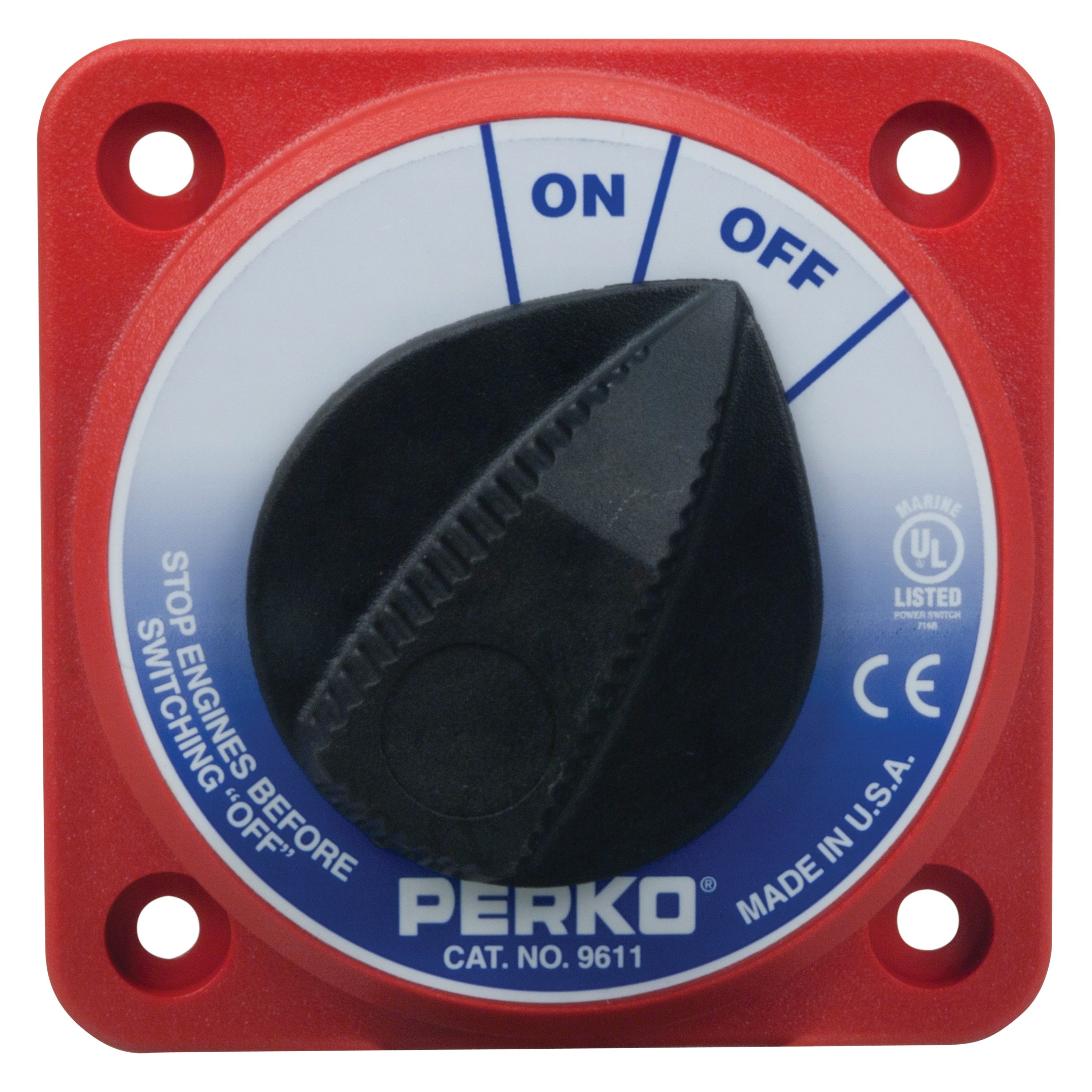 Perko® 9611DP Compact 2Way 315A 50V DC On/Off Disconnect Battery