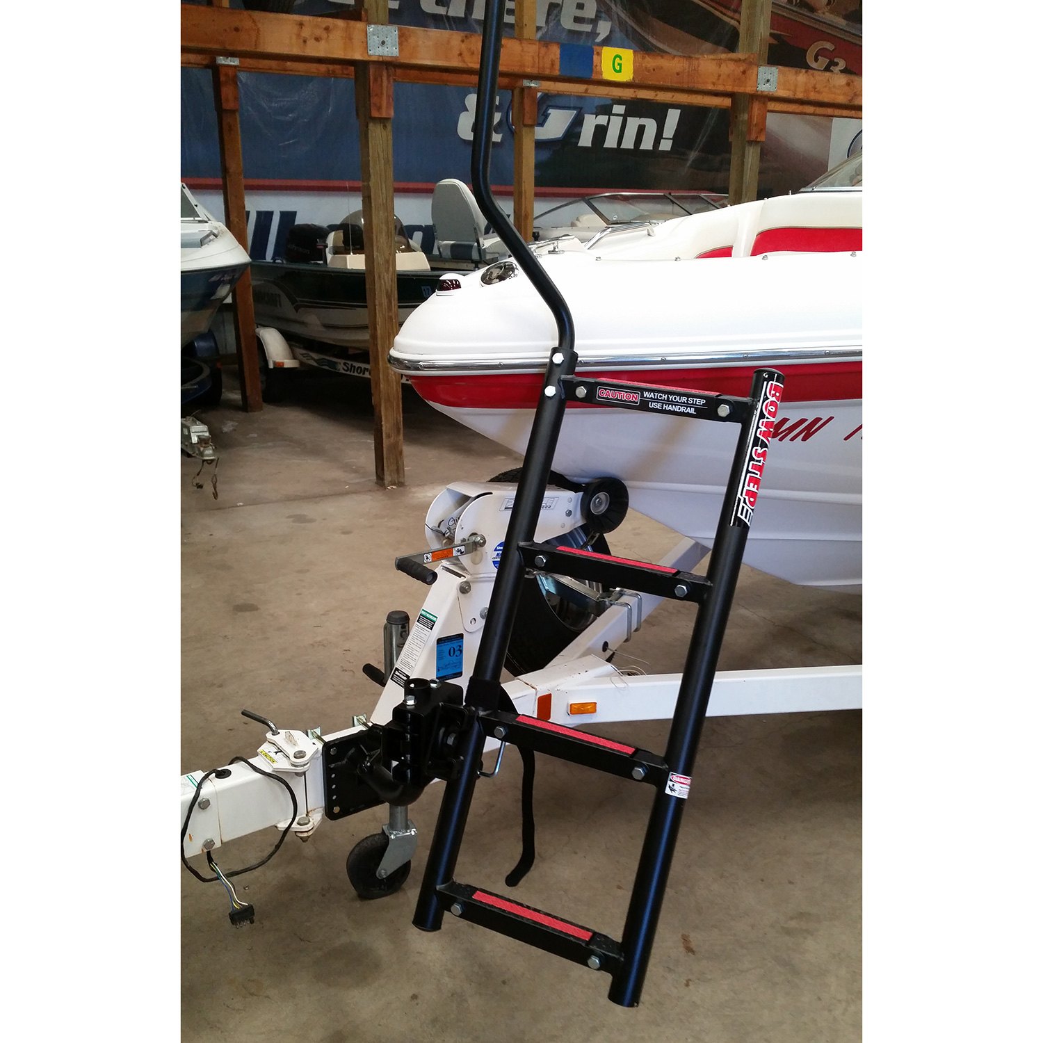 Quality Mark® 28803 41.3"H 4Step Starboard Bow Ladder with Right