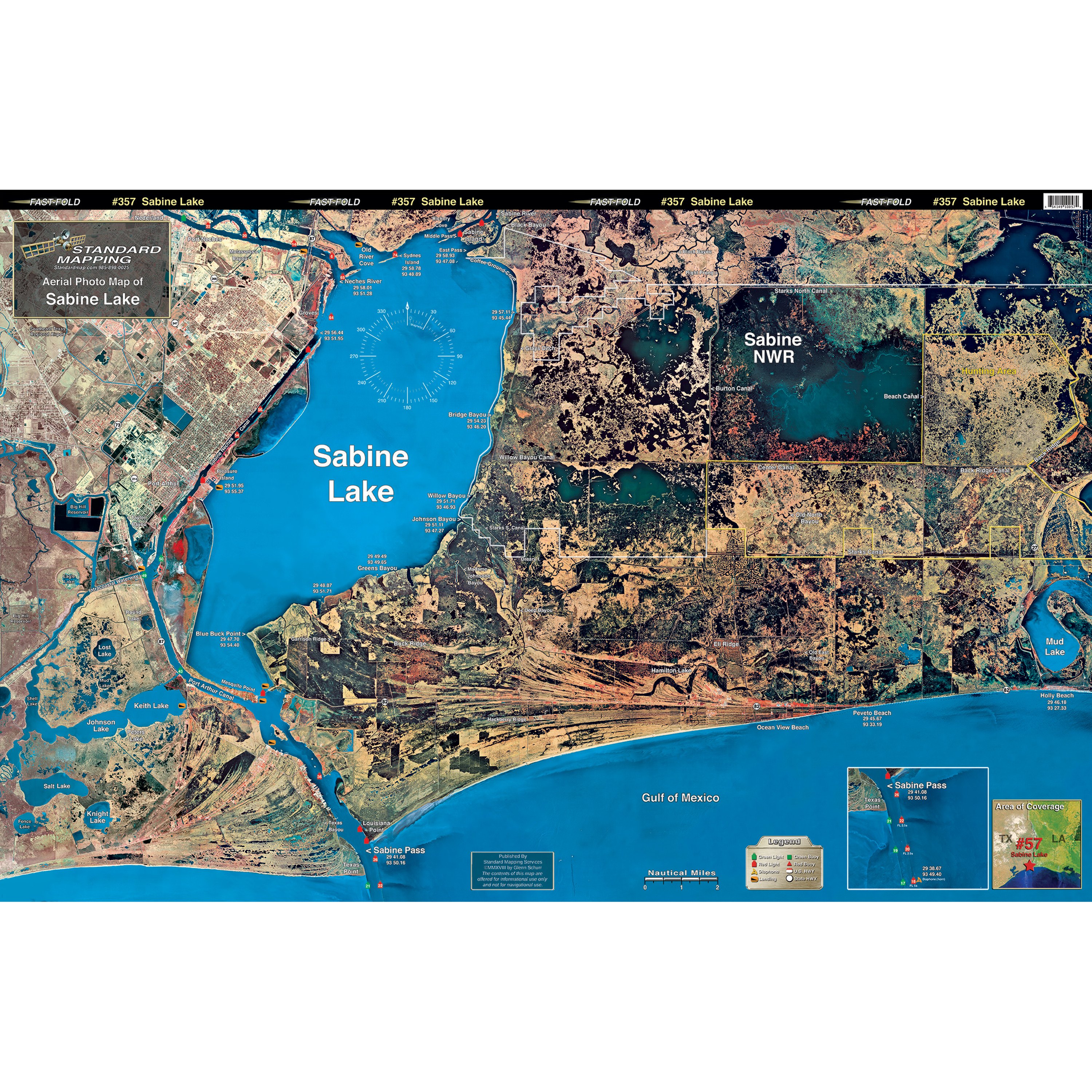 Sabine Hills Italy Map Standard Map&reg; M057 Sabine Laminated Map