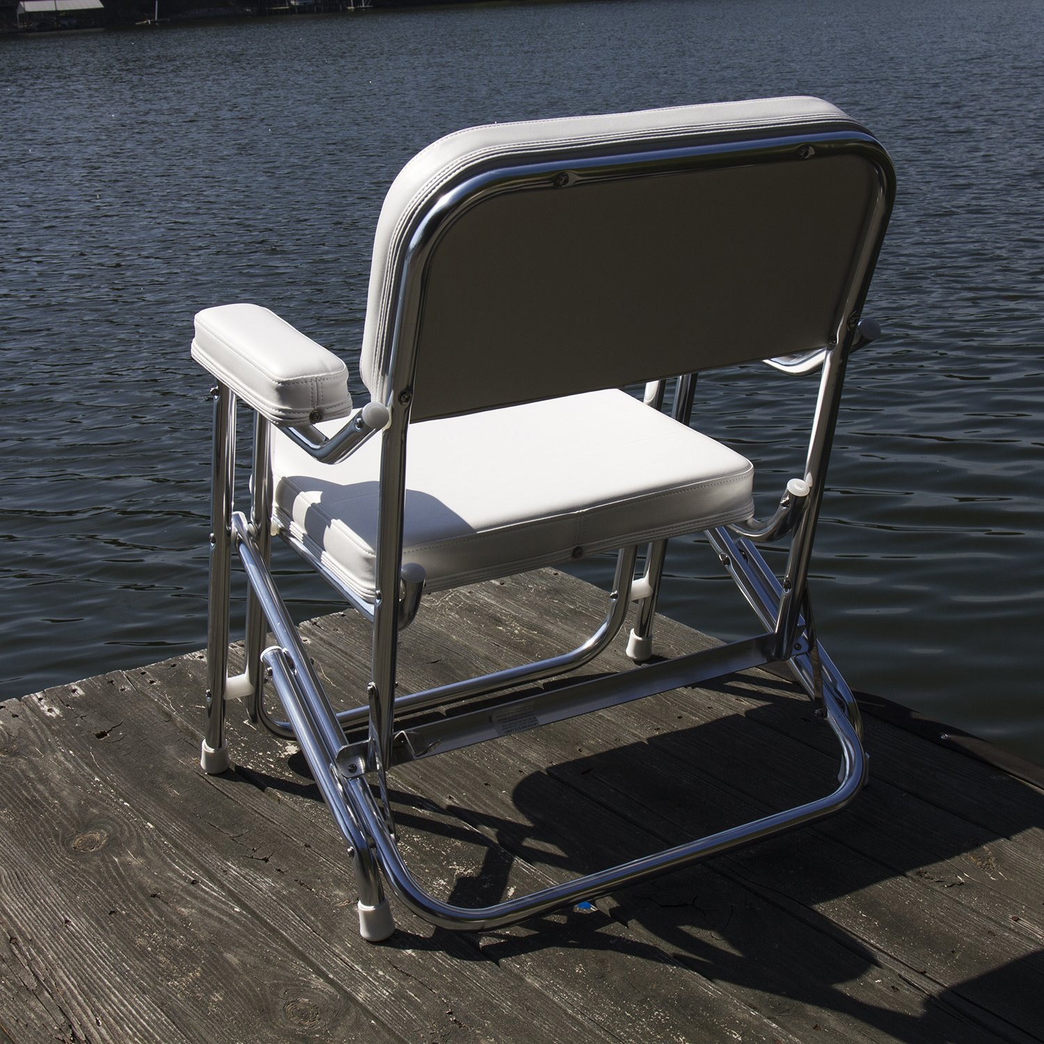 Wise® 3316784 Boaters Value 31" H x 25" W x 23" D White Folding Deck