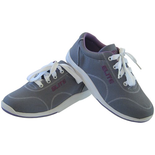 Elite Womens Casual Grey Bowling Shoes + FREE SHIPPING