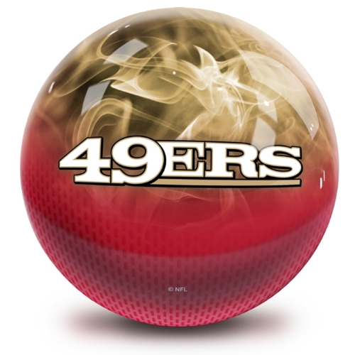 KR Strikeforce NFL on Fire San Francisco 49ers Ball Bowling Balls