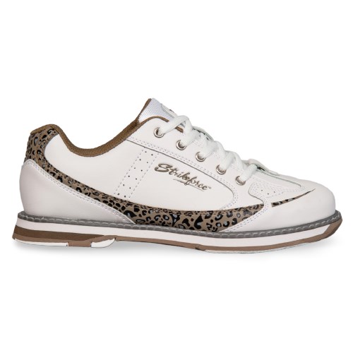 KR Strikeforce Womens Curve White/Leopard Bowling Shoes + FREE SHIPPING