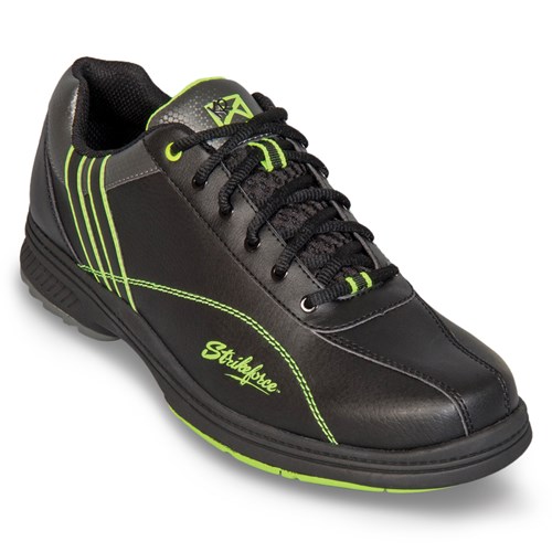 KR Strikeforce Mens Raptor Black/Lime Right Hand Wide Width Bowling
