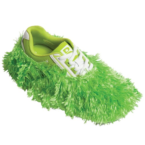 Brunswick Fun Shoe Covers Fuzzy Lime + Free Shipping