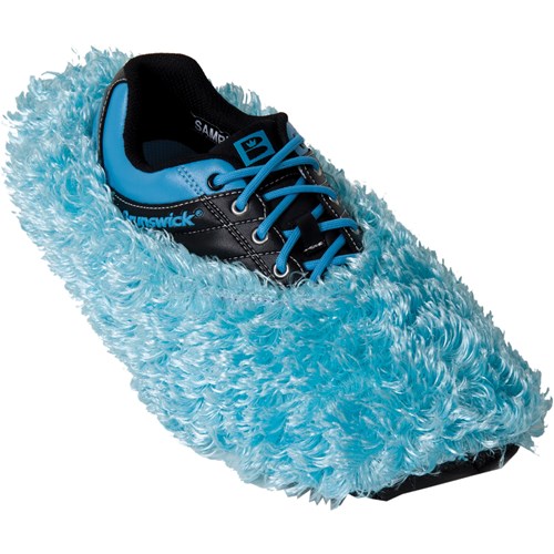 Brunswick Fun Shoe Covers Fuzzy Ice Blue + Free Shipping