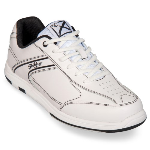 KR Strikeforce Mens Flyer White/Black Bowling Shoes + FREE SHIPPING