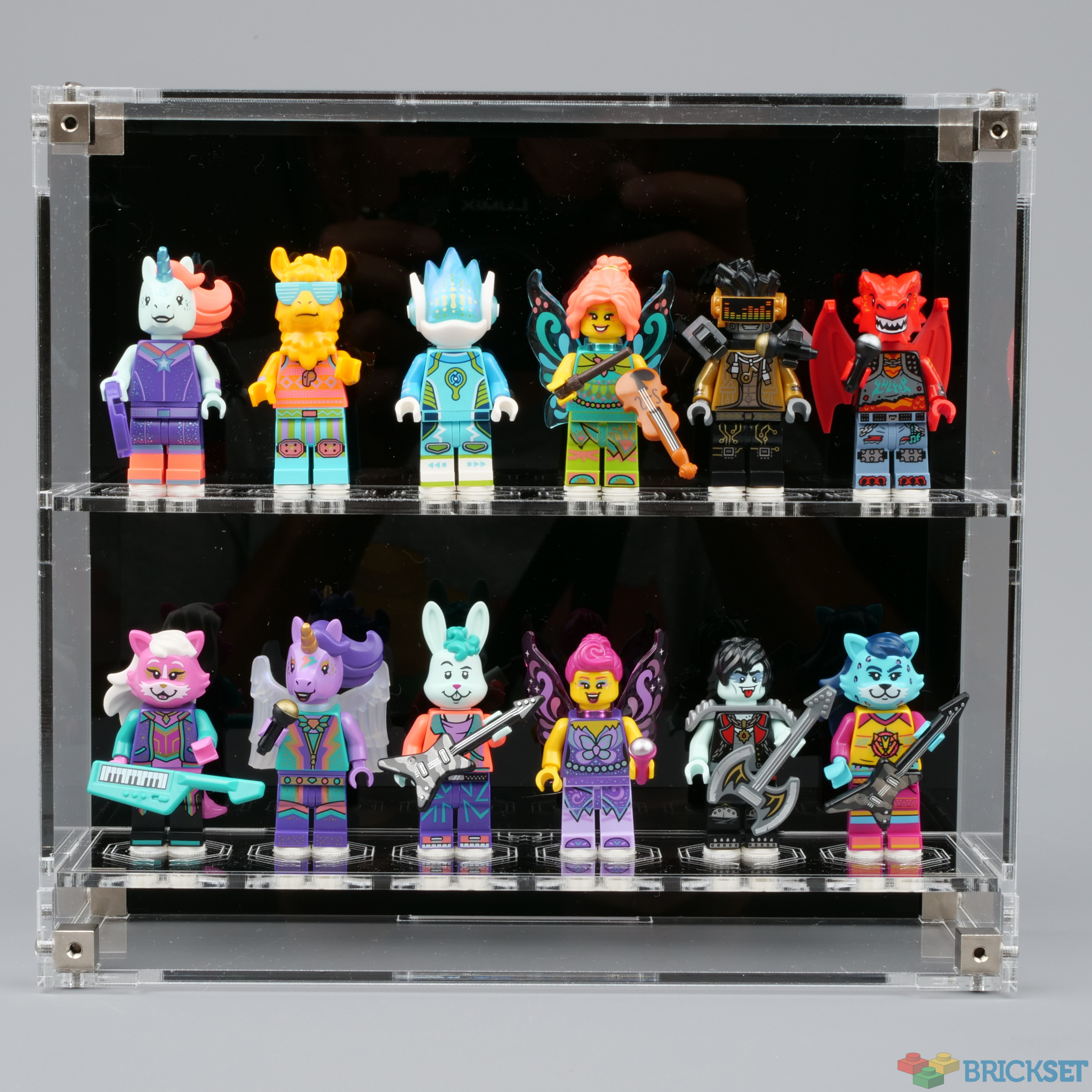 LEGO Wicked Brick wall mounted minifig display cases review Brickset
