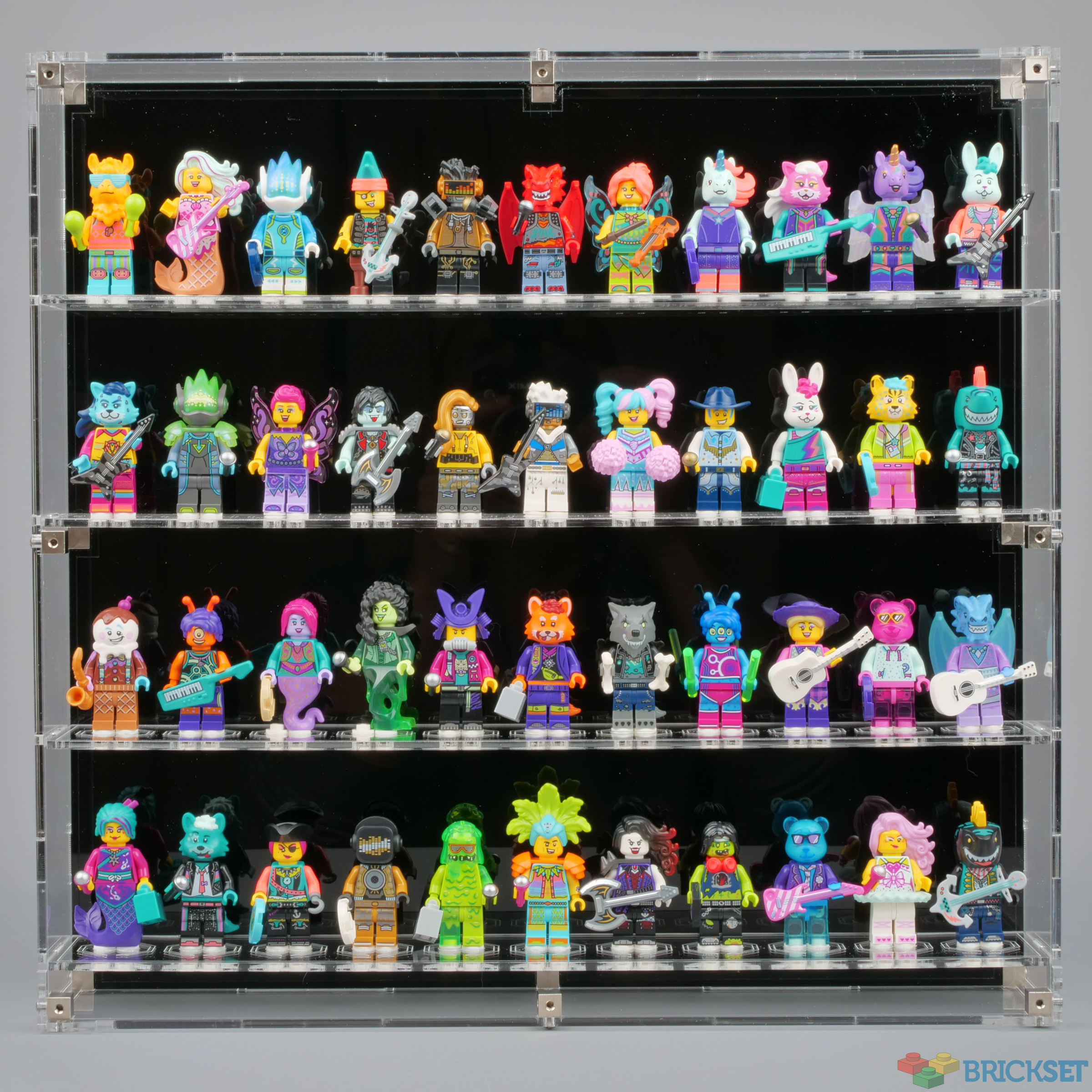 LEGO Wicked Brick wall mounted minifig display cases review Brickset